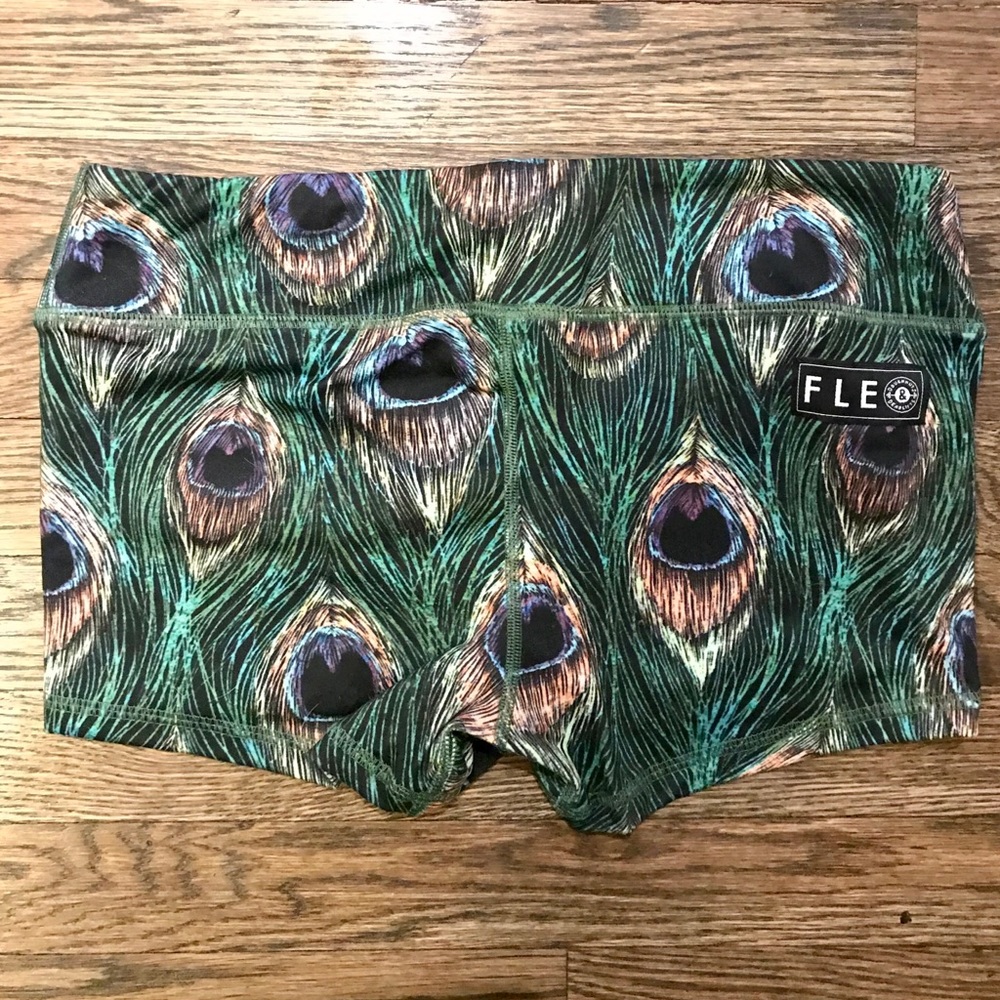 Fleo DNDL original workout shorts, peacock, M